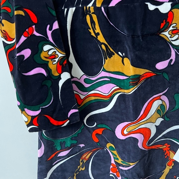 Vintage 1960s-1970s Custom Velour Gown - Picture 7 of 8